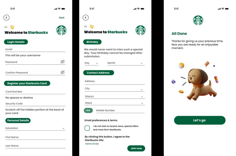 Starbucks mobile app Redesign - Preview 4