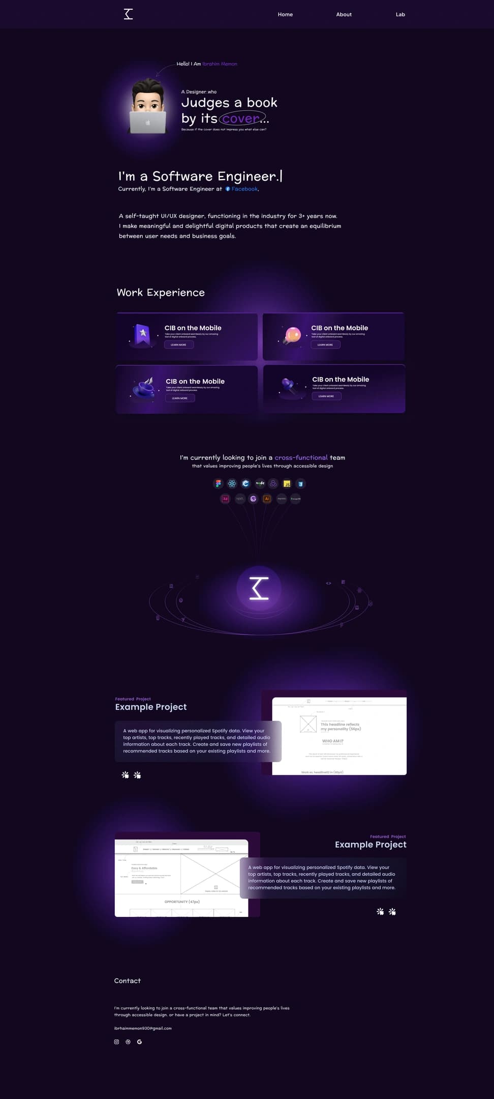 Portfolio Web Site Design - Preview 1