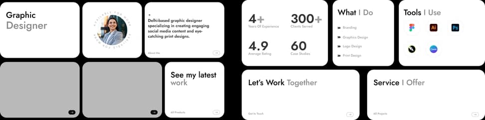 Graphic Designer Horizontal Portfolio - Preview 1