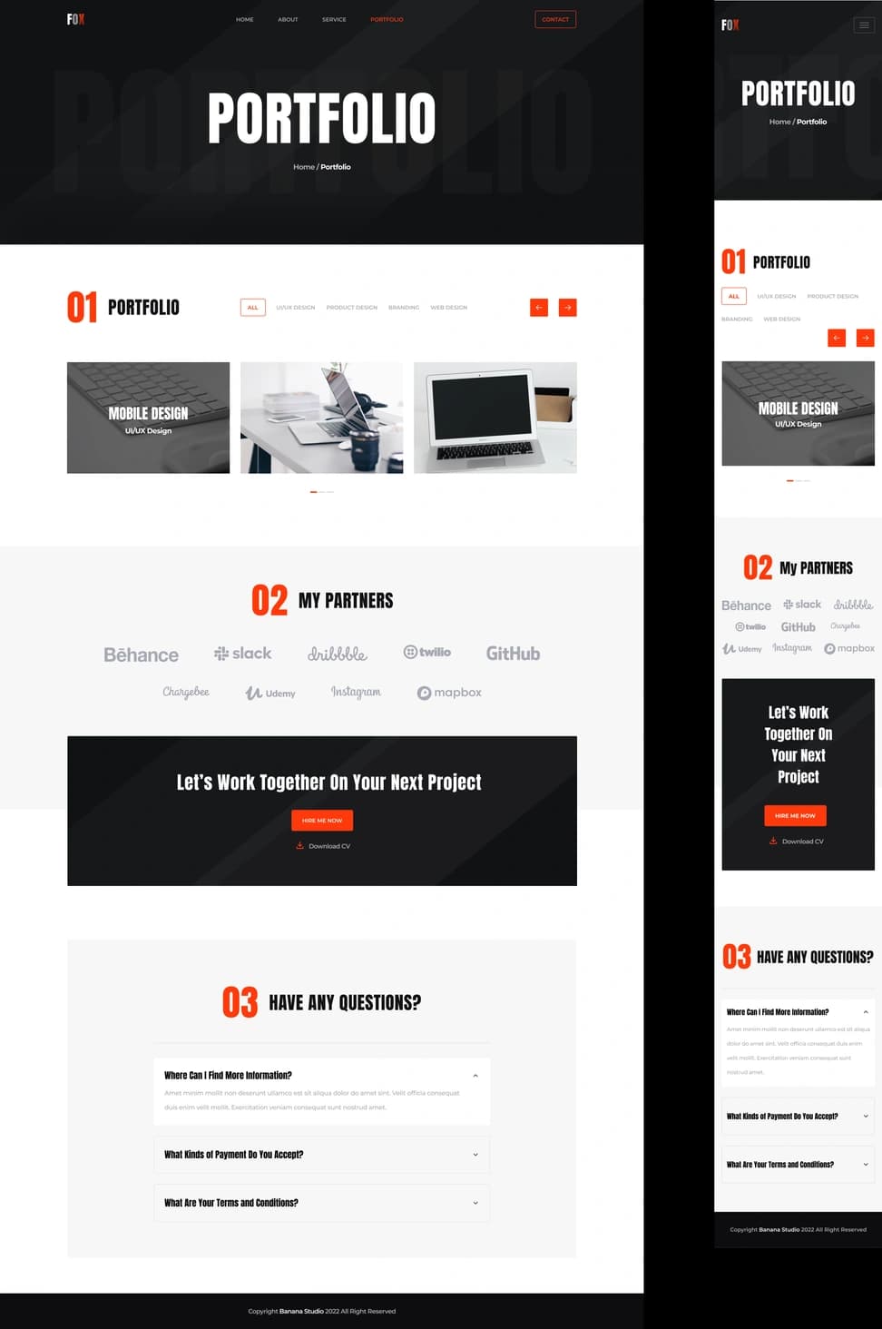 Fox Personal Page — Multi-Page Portfolio - Preview 4