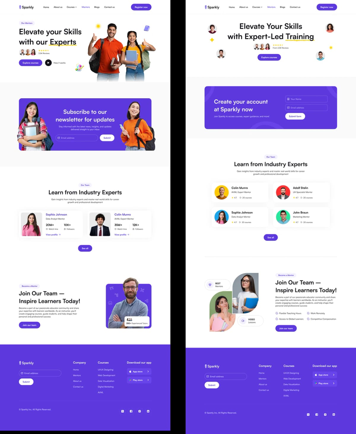 Online Educational Website & Landing Page in Figma - Preview 1