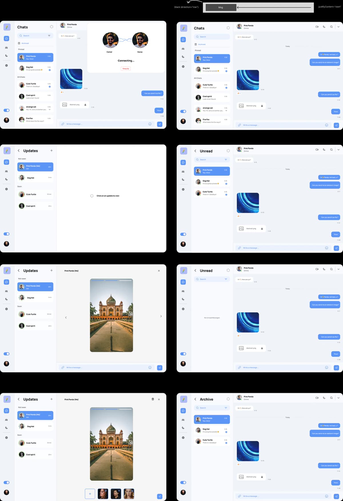 Modern Chat Application Website & Desktop App UI - Preview 2