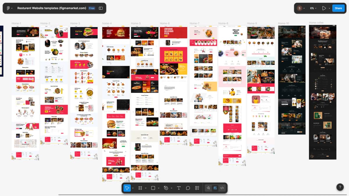 Restaurant Website Templates - Landing - Preview 1