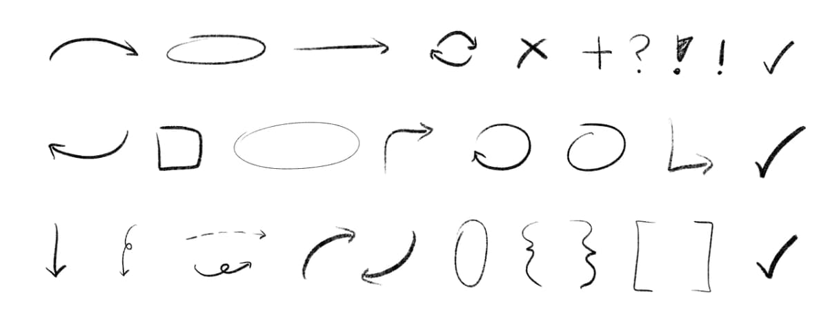 Sketchy annotation elements for UX and design mockups - Preview 2