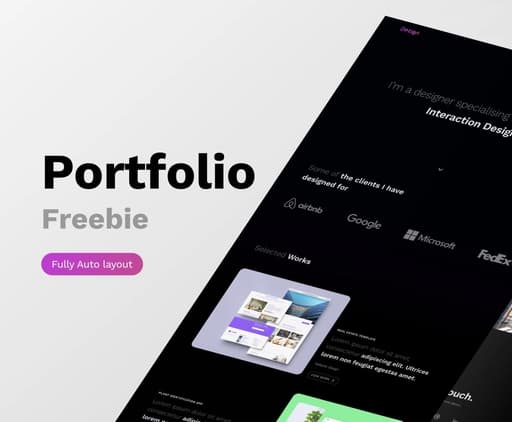 Designer Portfolio Landing Page