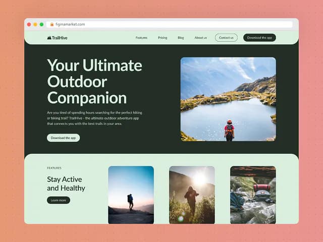 SaaS Nature Company Webflow Landing Page Design