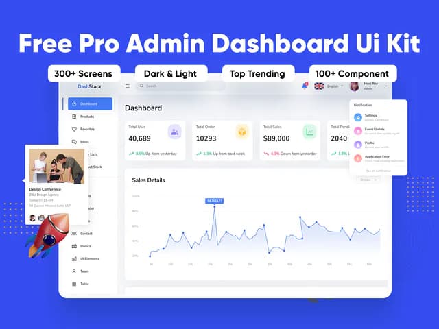 DashStack Premium Admin Dashboard UI Kit
