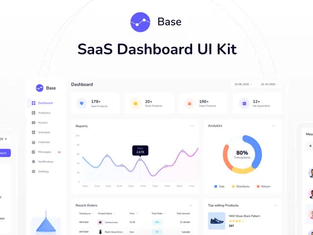 SaaS Admin Dashboard UI Kit