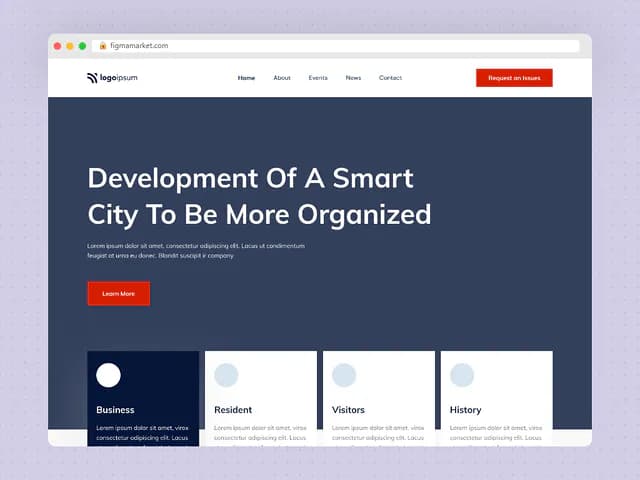 Political Website Template for Government Use