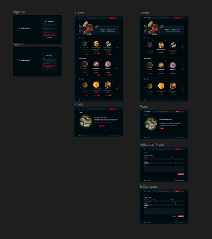 Food explorer web site (Full design) - Preview 4