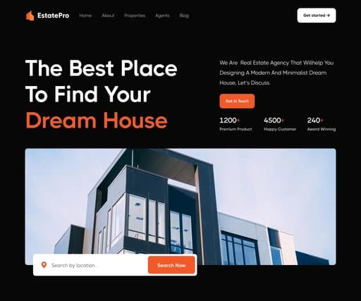 Estate Pro Real Estate Website — Full Ready Project