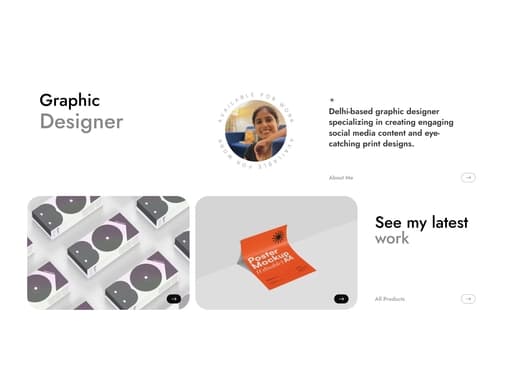 Graphic Designer Horizontal Portfolio