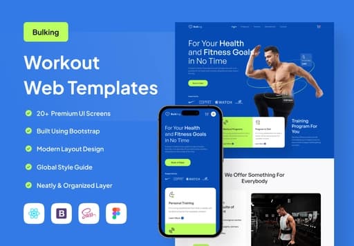 Fitness Website — 10+ Pages Real Project