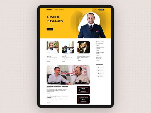 Responsive Multi-Page Blog Website UI