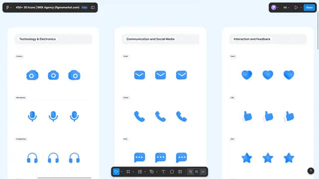 3D clay icon collection for modern web and app design